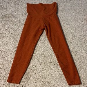 Beyond the Bump Beyond Yoga Burnt Orange Spacedye Leggings